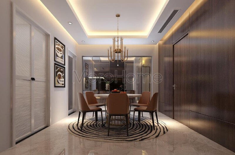 Thiết kế nội thất phòng ăn chung cư hiện đại