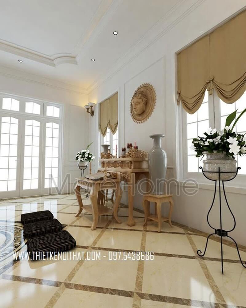 Thiết kế phòng thờ biệt thự