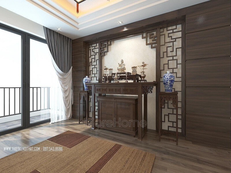 Thiết kế phòng thờ biệt thự