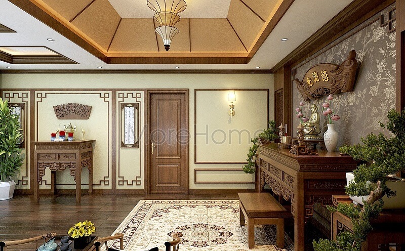 Thiết kế phòng thờ biệt thự
