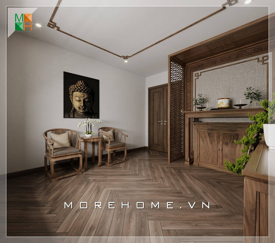 Thiết kế không gian thờ cúng trong nhà đẹp và hợp phong thủy sẽ là sự bày tỏ lòng thành kính của con cháu, với mong muốn được sự chở che, phù hộ của gia tiên Thiết kế phòng thờ nhà phố