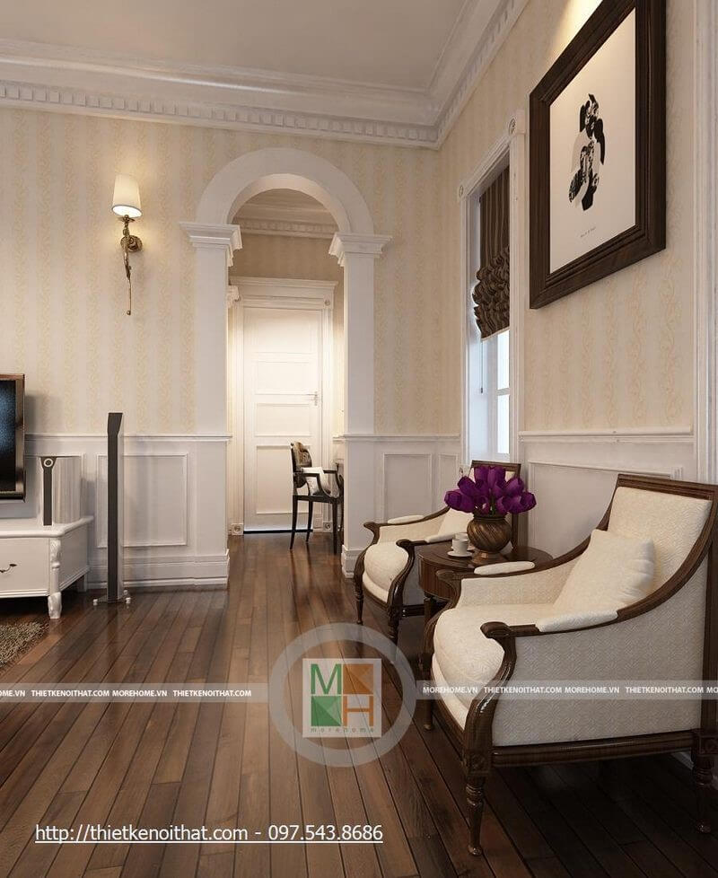 thiết kế nội thất gỗ óc chó